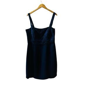 JS Collection Blue Lace Sleeveless Dress Size 16